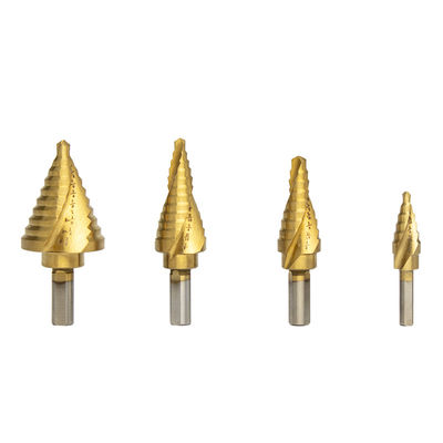 Ahşap Delme için TIN Kaplamalı 13mm HSS Matkap Ucu Spiral Yivli Adım